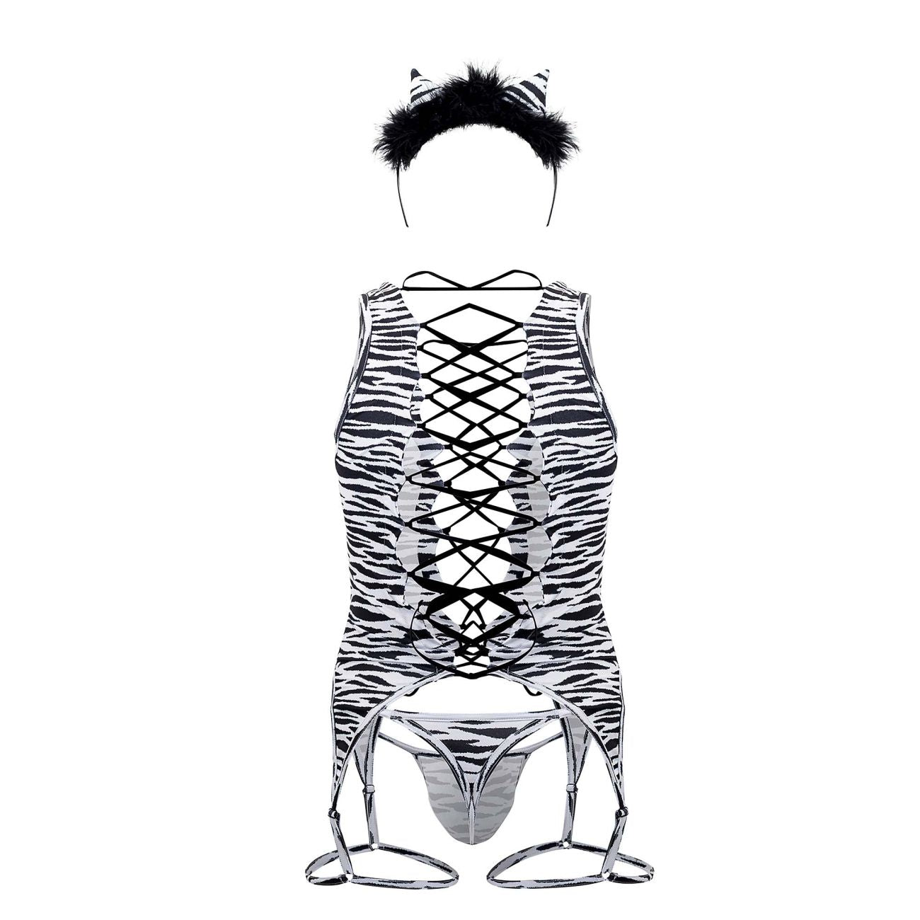 CandyMan 99734 Safari Bodysuit Zebra Print