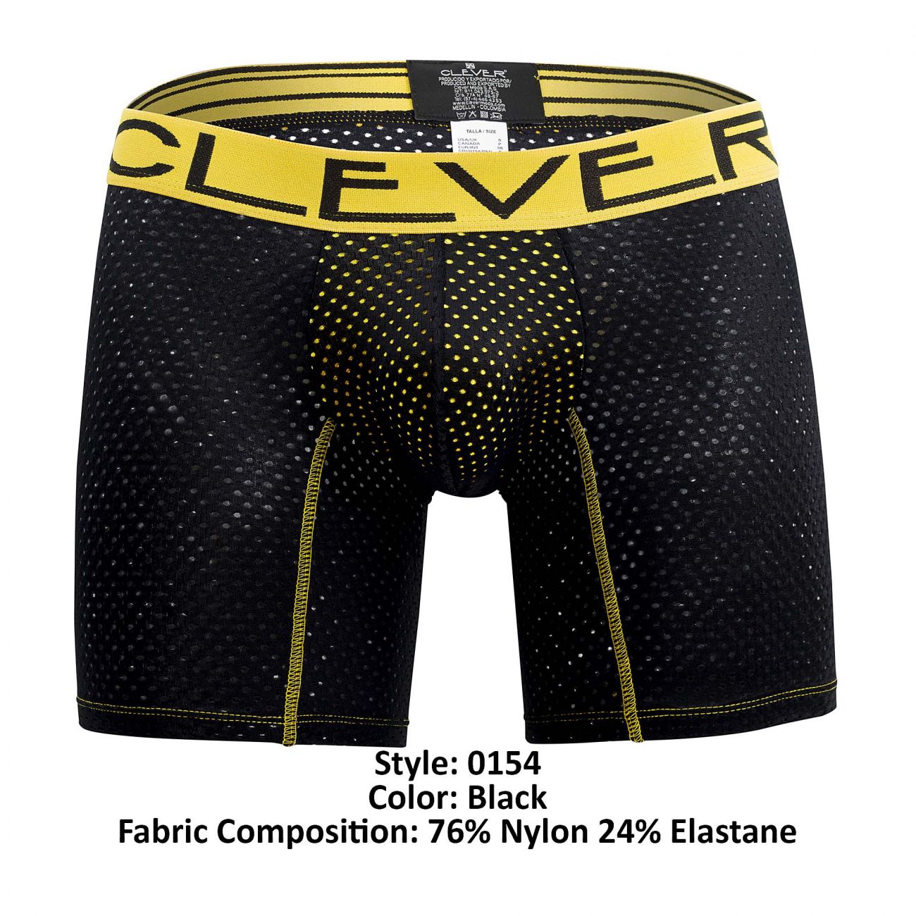 Clever 0154 Reborn Boxer Briefs Black