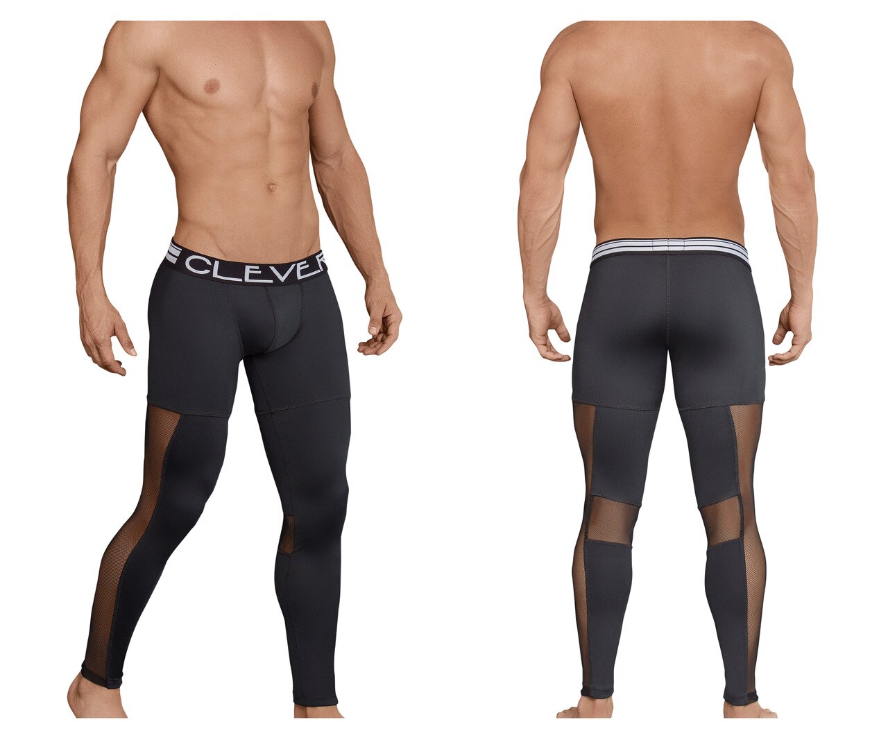 Mens Clever Underwear Long Johns Black