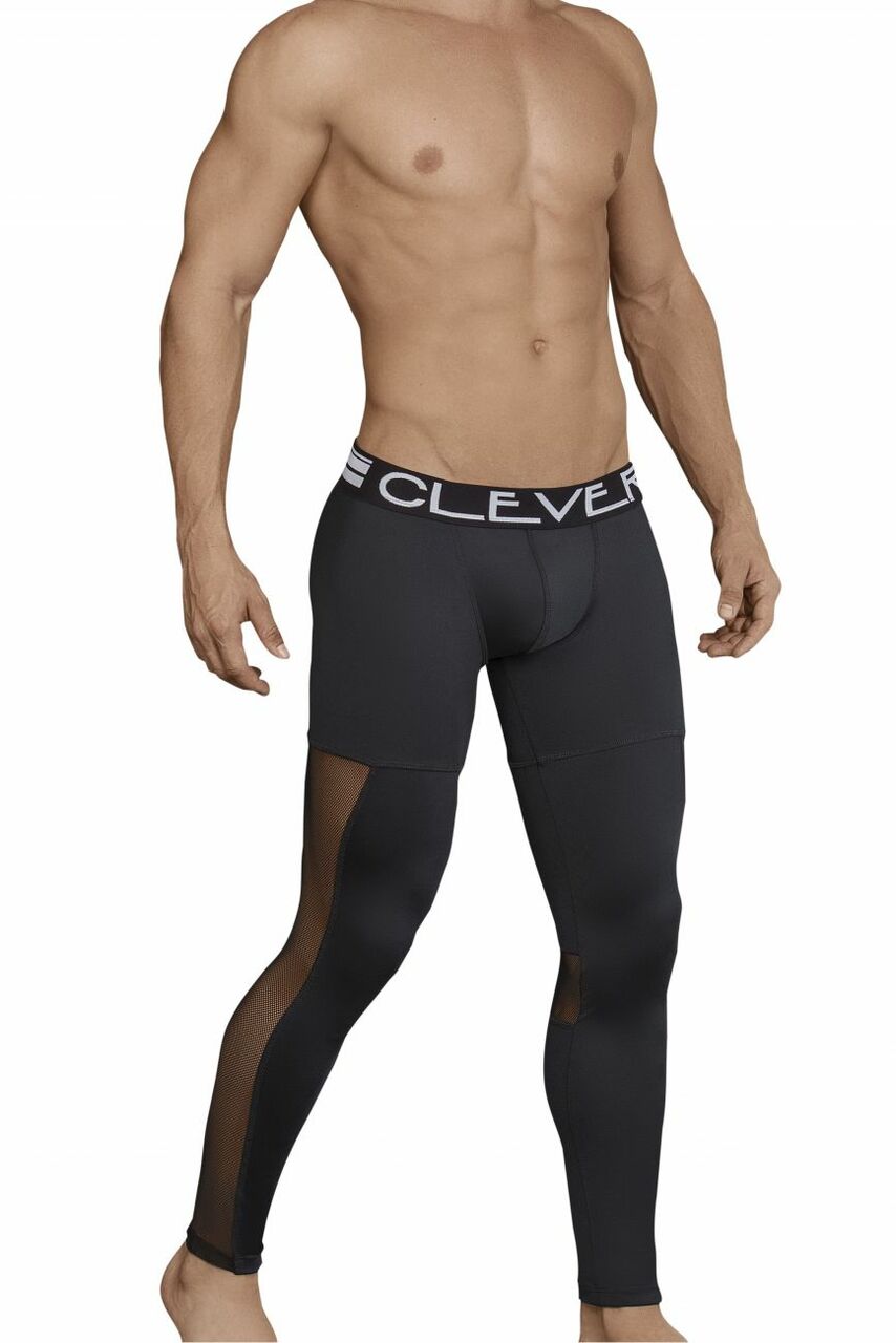 Mens Clever Underwear Long Johns Black