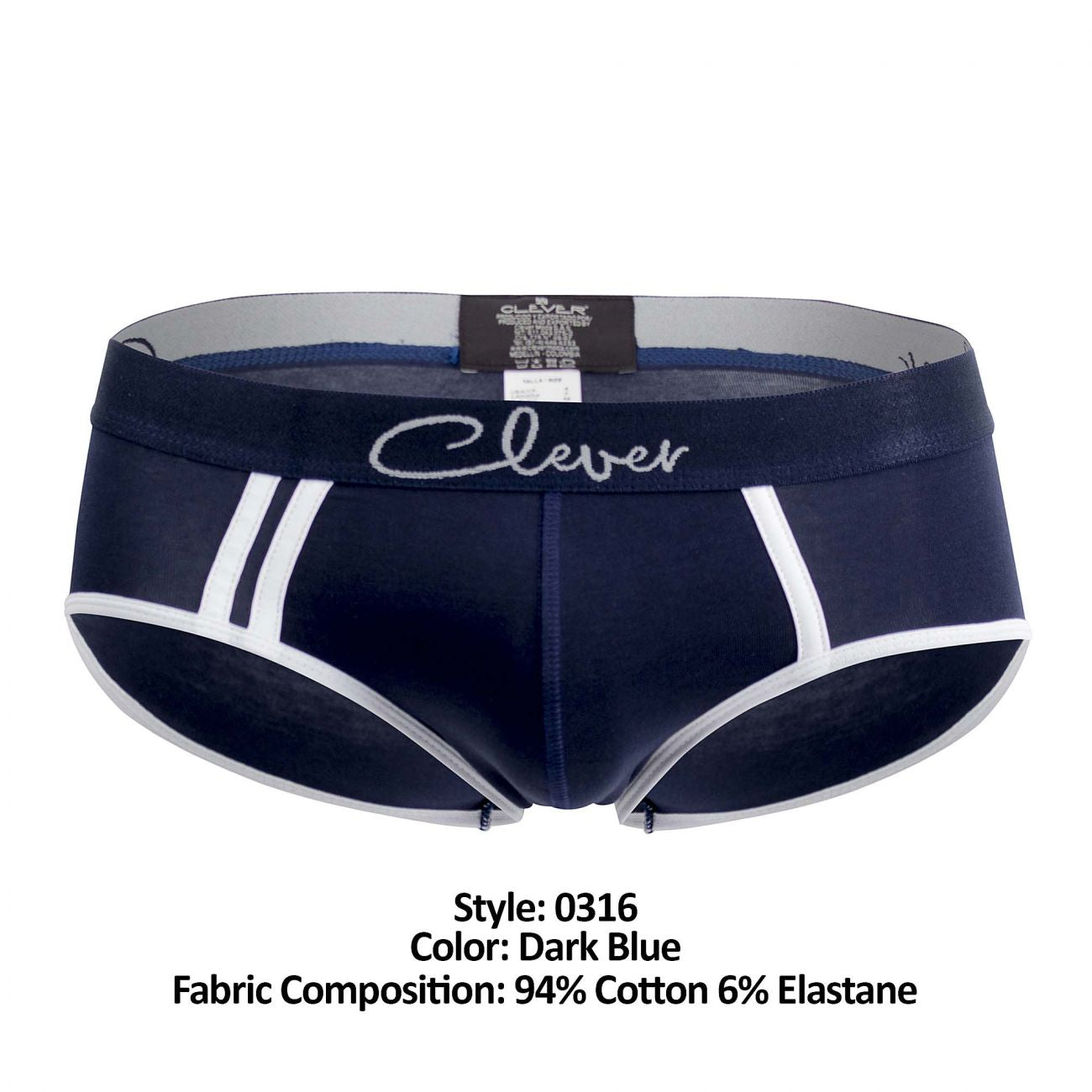 Clever 0316 Lowa Piping Briefs Dark Blue