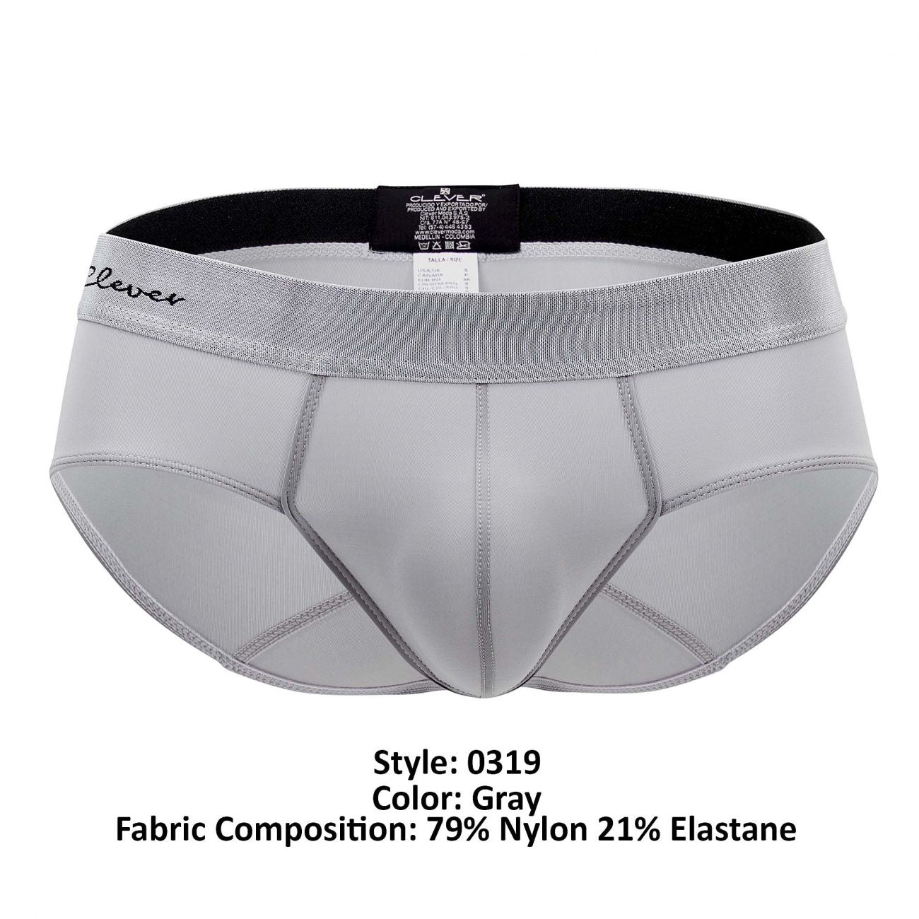 Clever 0319 Eureka Briefs Gray
