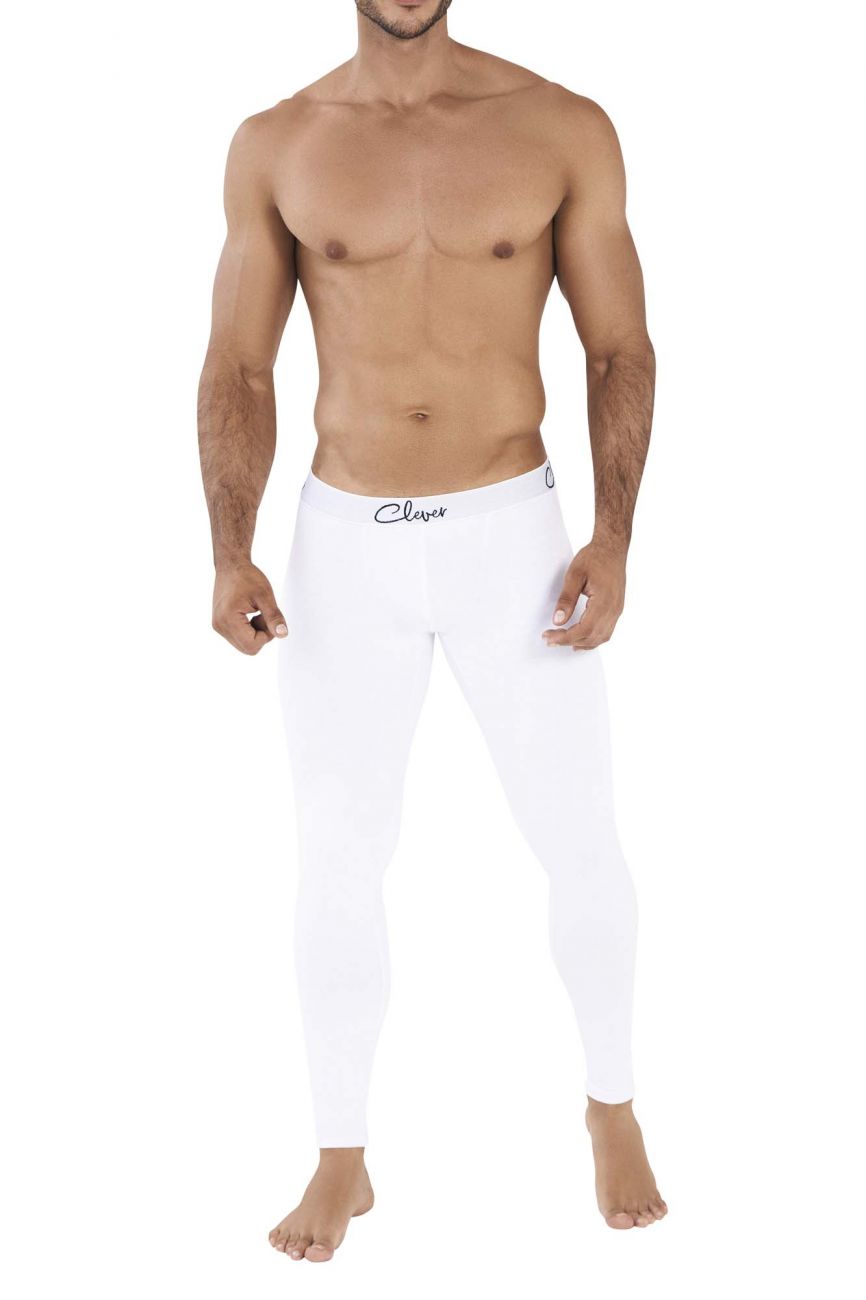 Clever 0422 Cosmos Athletic Pants White