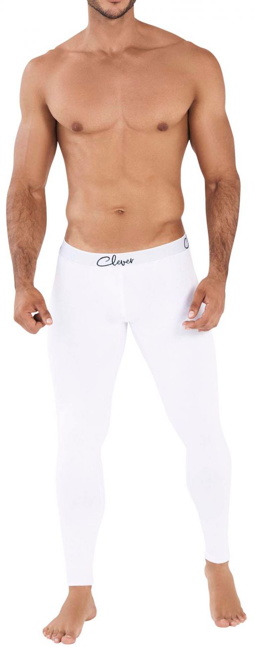 Clever 0422 Cosmos Athletic Pants White