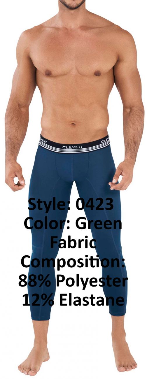 Clever 0423 Reaction Athletic Pants Green