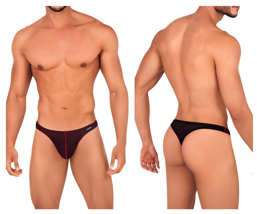 Clever 0442 Clarity Thongs Black