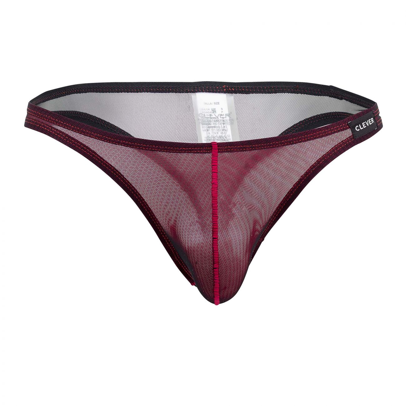 Clever 0442 Clarity Thongs Black