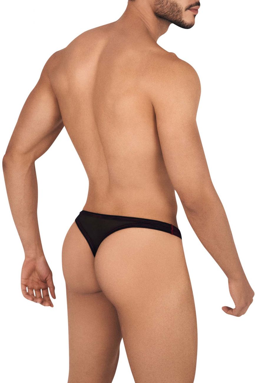 Clever 0442 Clarity Thongs Black