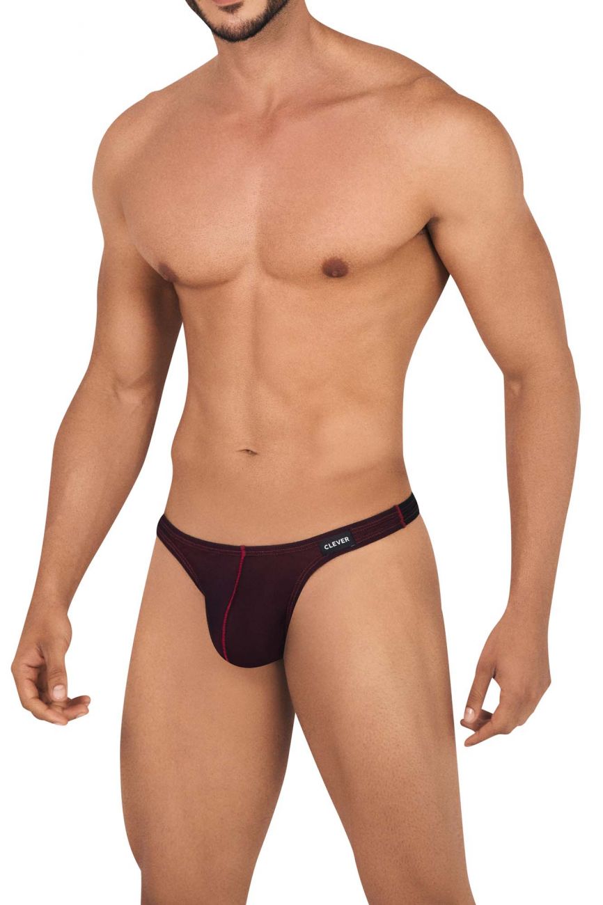 Clever 0442 Clarity Thongs Black