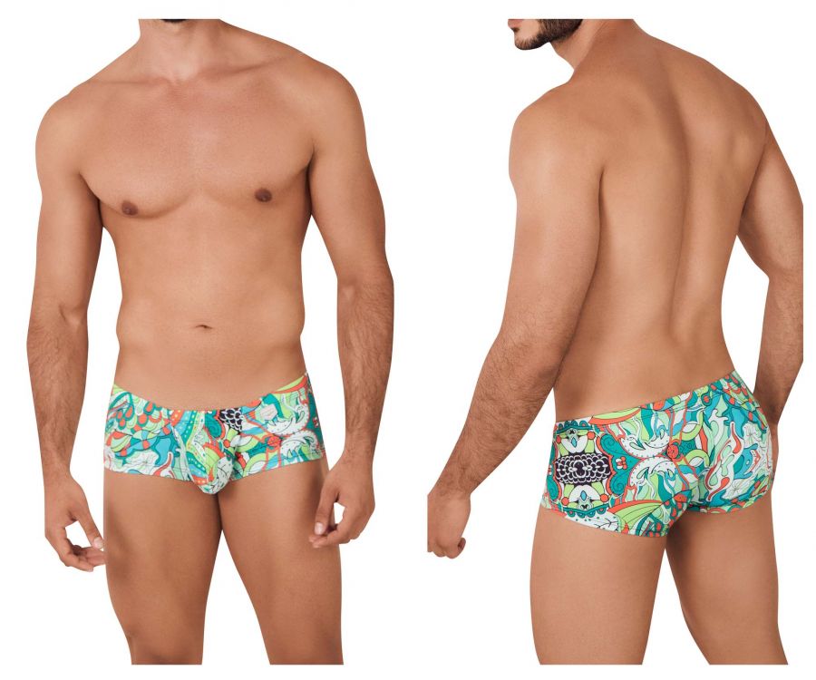 Clever 0542-1 Psychedelic Trunks Green