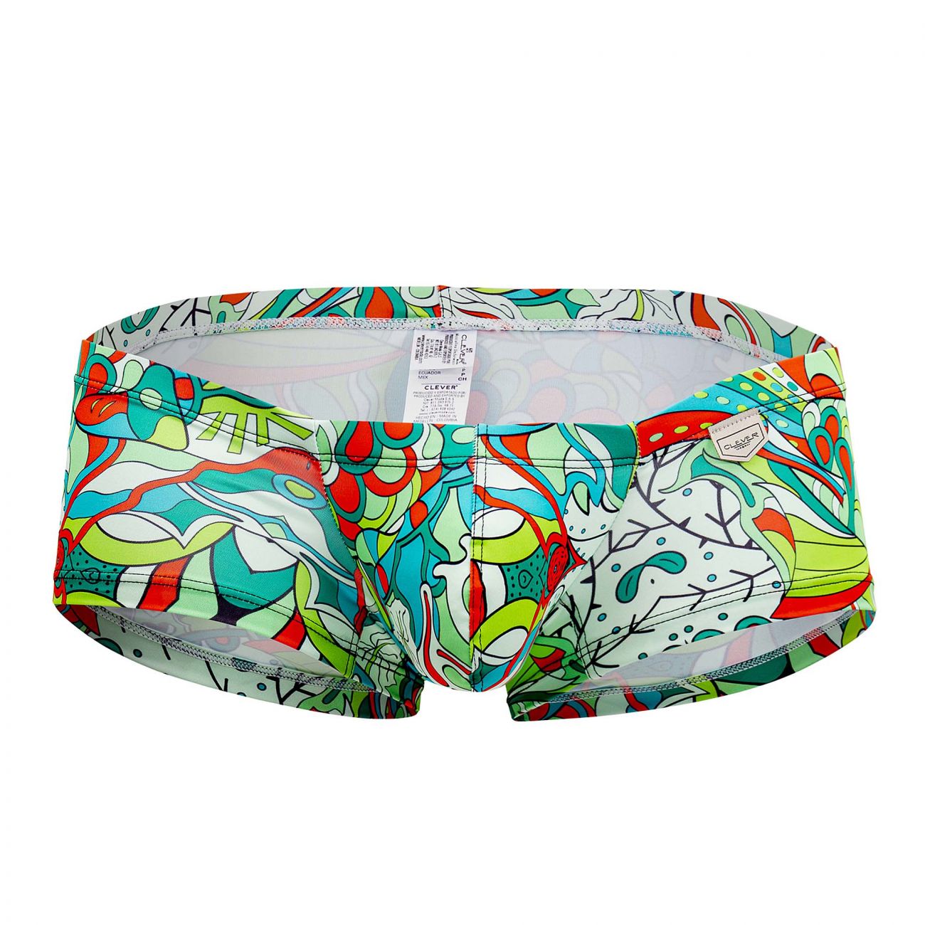 Clever 0542-1 Psychedelic Trunks Green