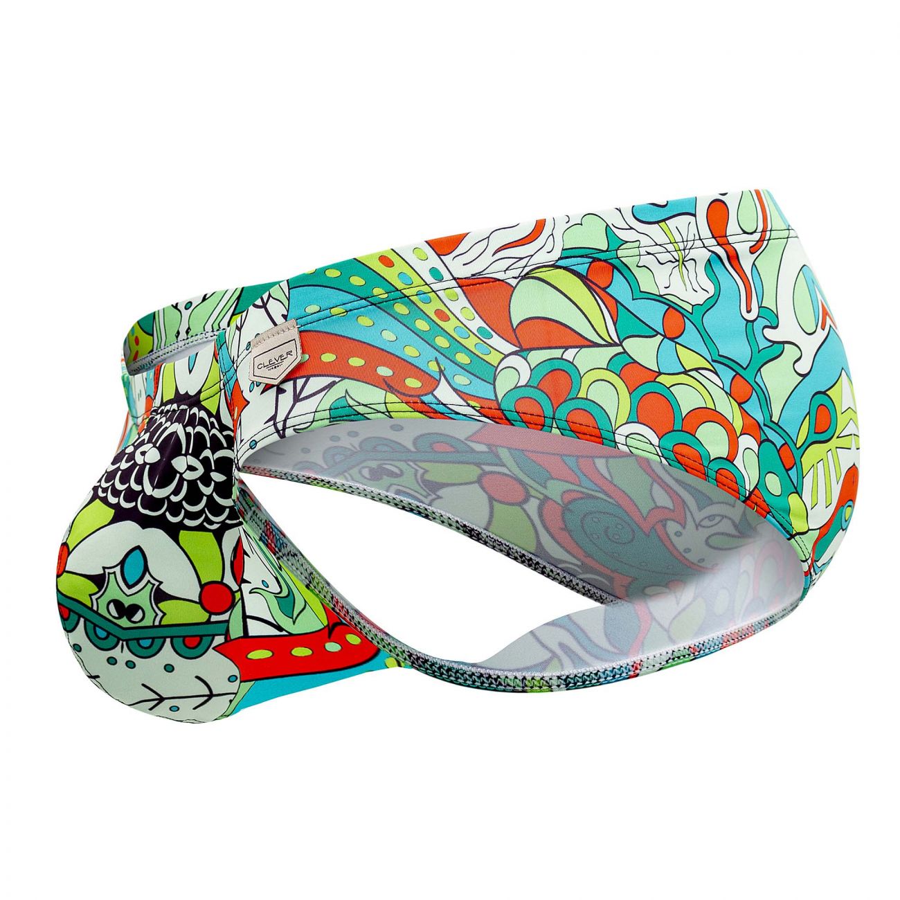 Clever 0543-1 Psychedelic Briefs Green