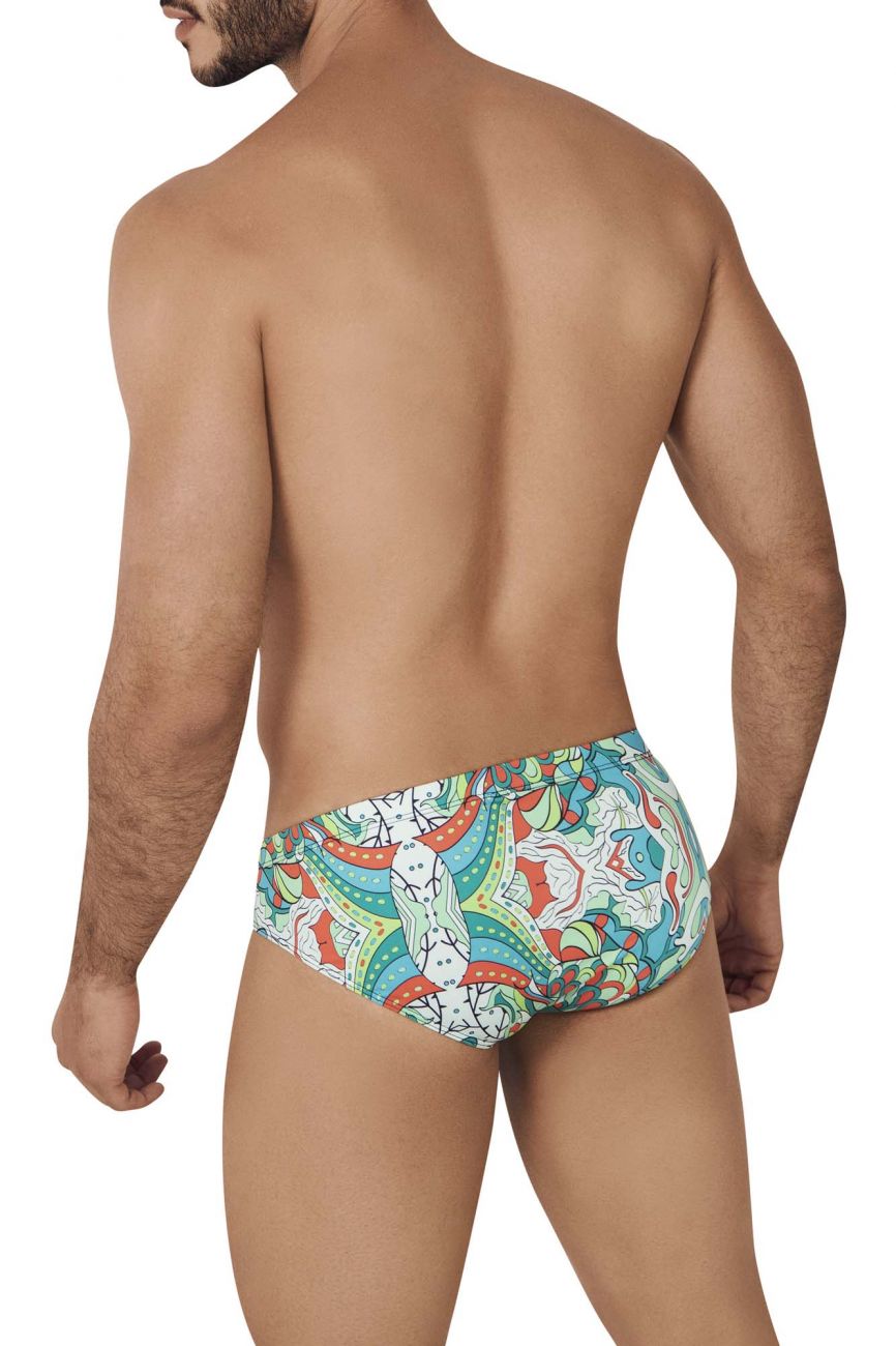 Clever 0543-1 Psychedelic Briefs Green