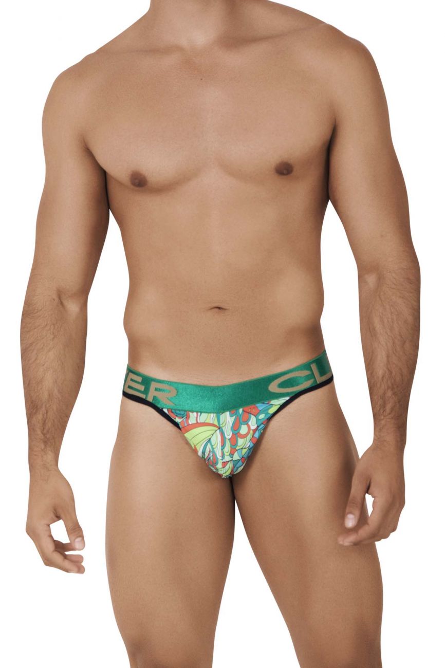 Clever 0544-1 Psychedelic Thongs Green
