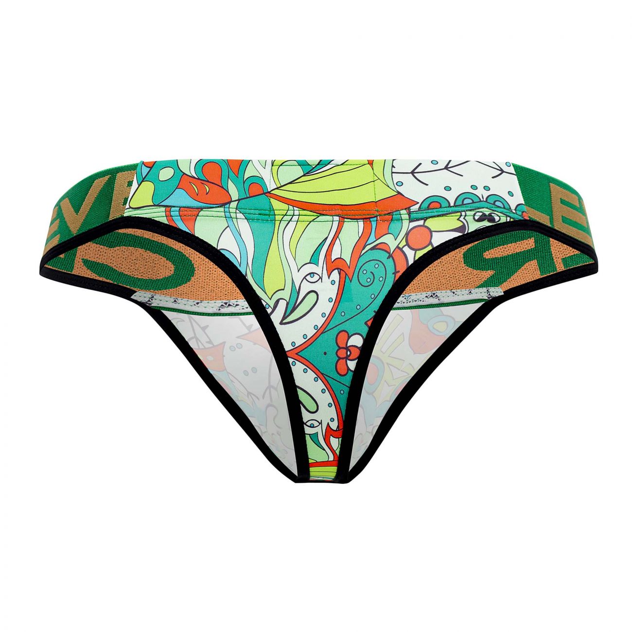 Clever 0544-1 Psychedelic Thongs Green