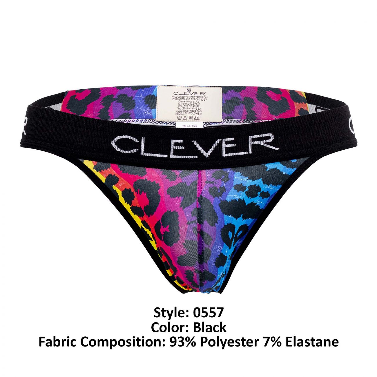 Clever 0557-1 Colors Thongs Black Multi