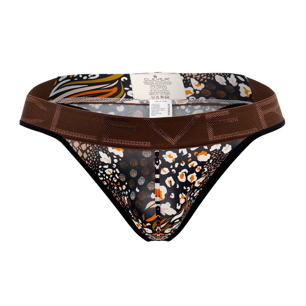 Clever 0575-1 Wild Thongs Black Printed