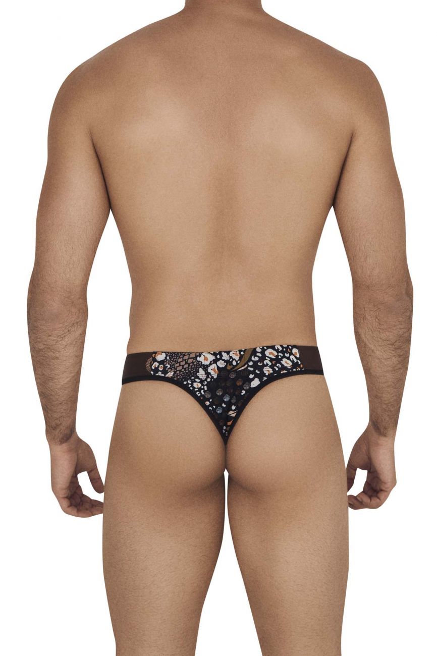 Clever 0575-1 Wild Thongs Black Printed
