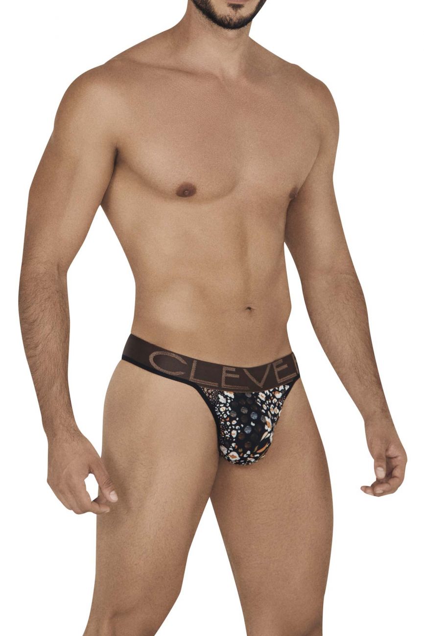 Clever 0575-1 Wild Thongs Black Printed