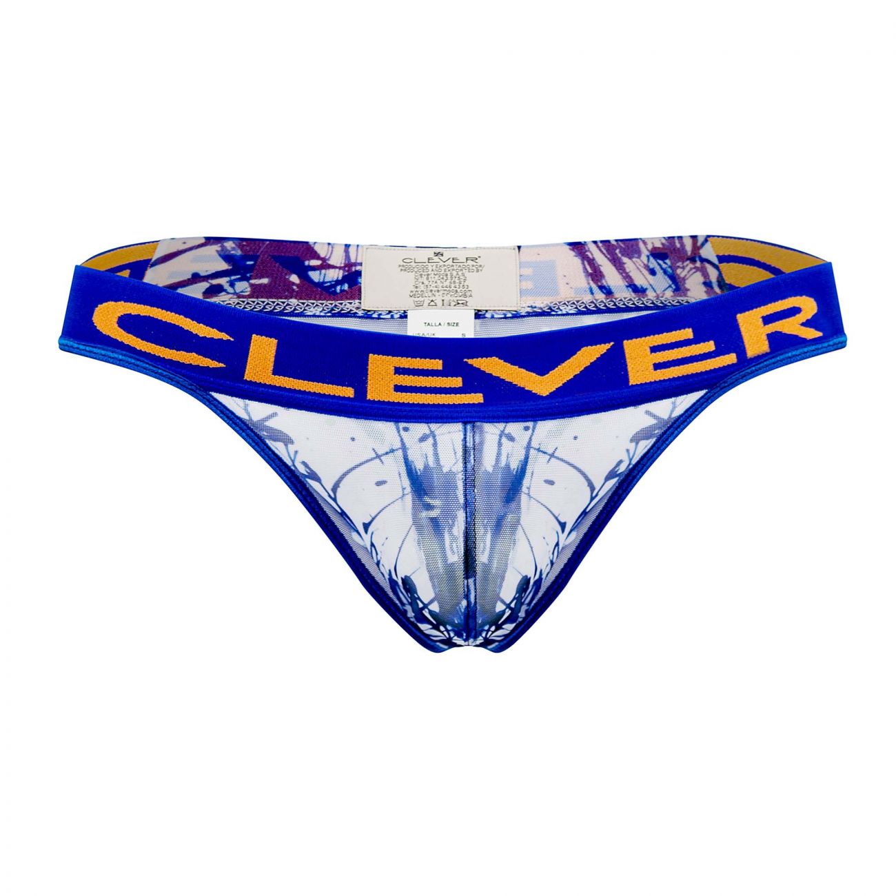 Clever 0614-1 Mind Thongs Dark Blue Print