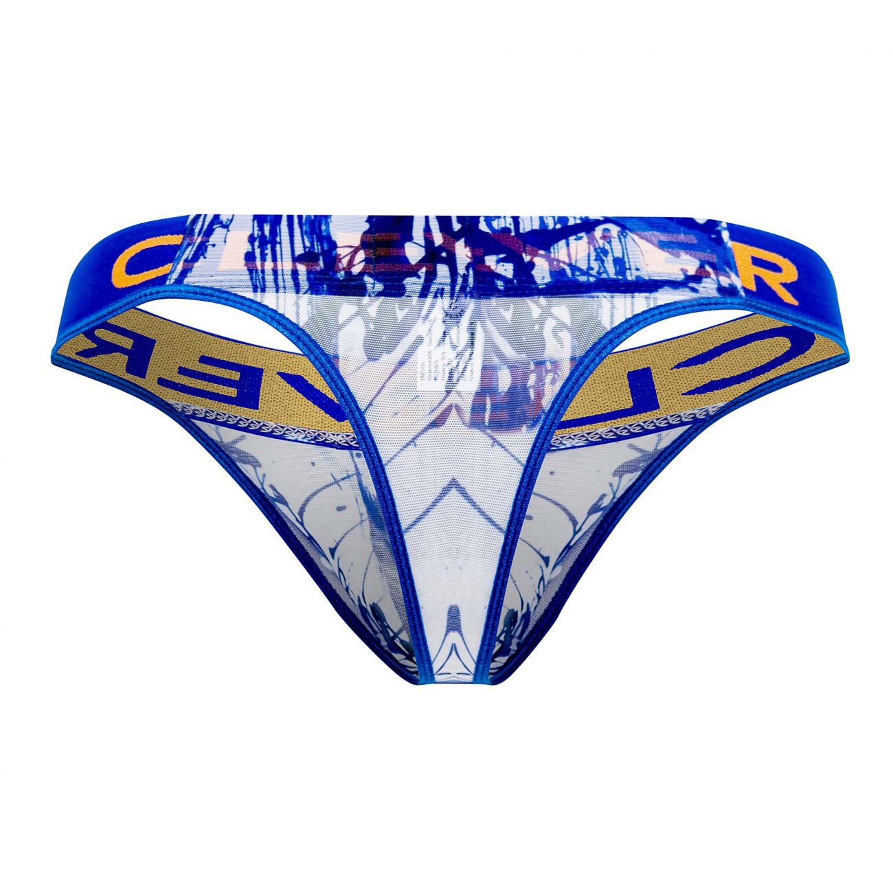 Clever 0614-1 Mind Thongs Dark Blue Print