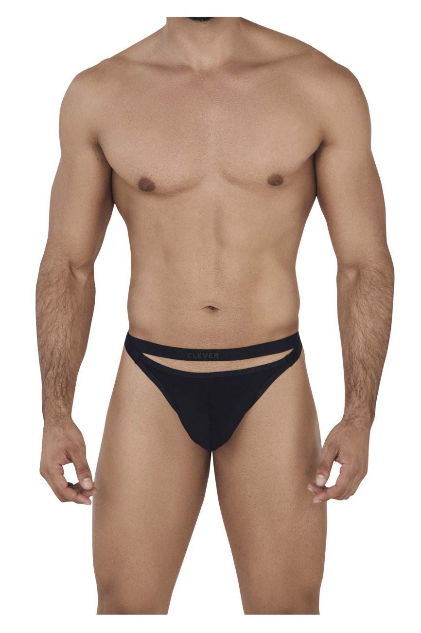 Clever 0616-1 Agleam Thongs Black