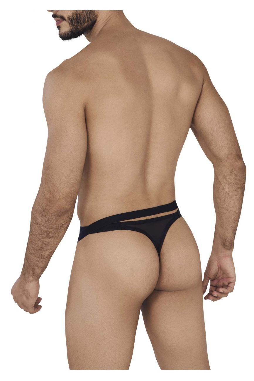 Clever 0616-1 Agleam Thongs Black