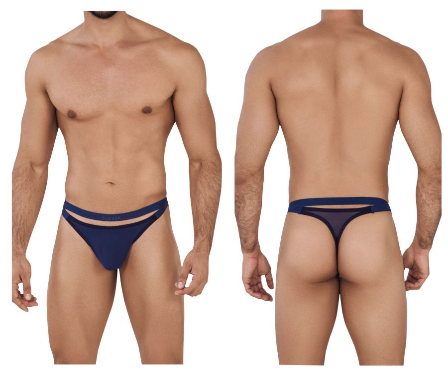 Clever 0616-1 Agleam Thongs Dark Blue