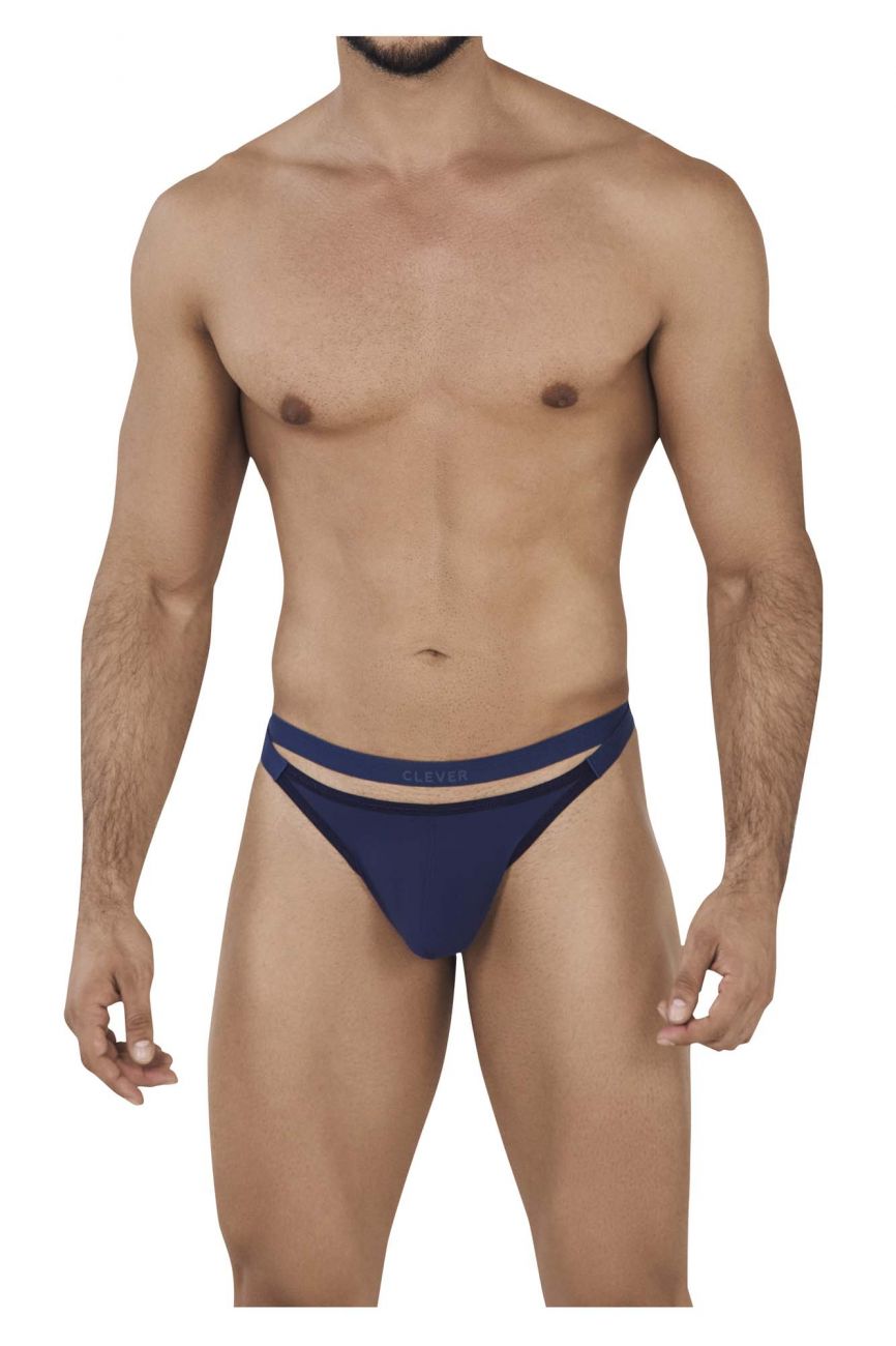 Clever 0616-1 Agleam Thongs Dark Blue