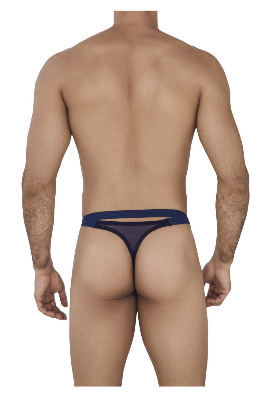 Clever 0616-1 Agleam Thongs Dark Blue