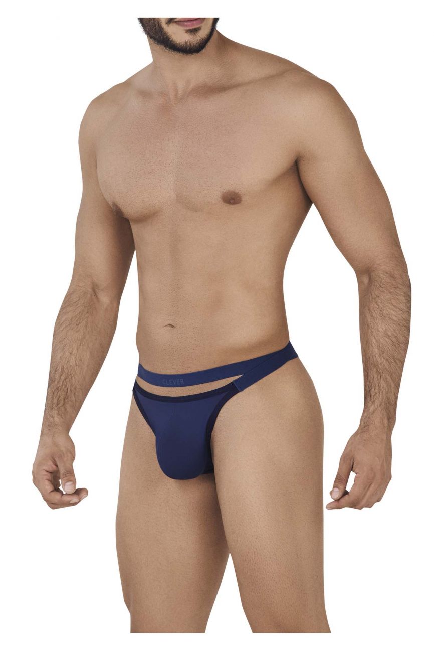 Clever 0616-1 Agleam Thongs Dark Blue