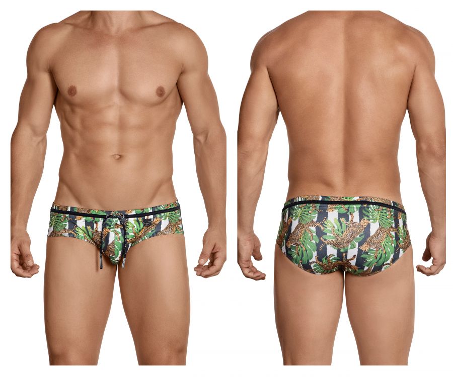 Clever 0690 Emiliano Swim Briefs Green Multi