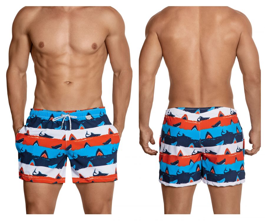 Clever 0698 Macrino Swim Trunks Red Multi