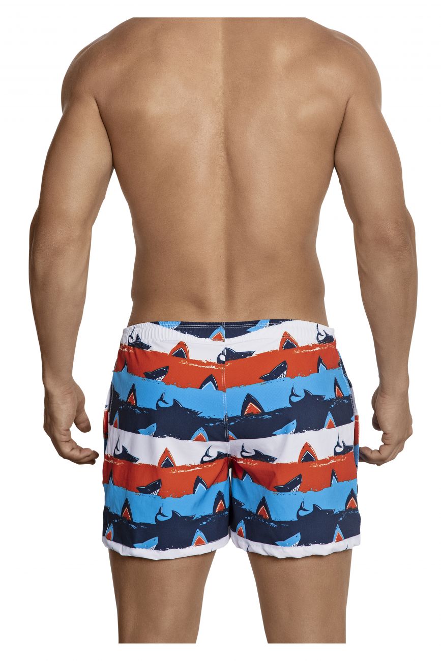 Clever 0698 Macrino Swim Trunks Red Multi