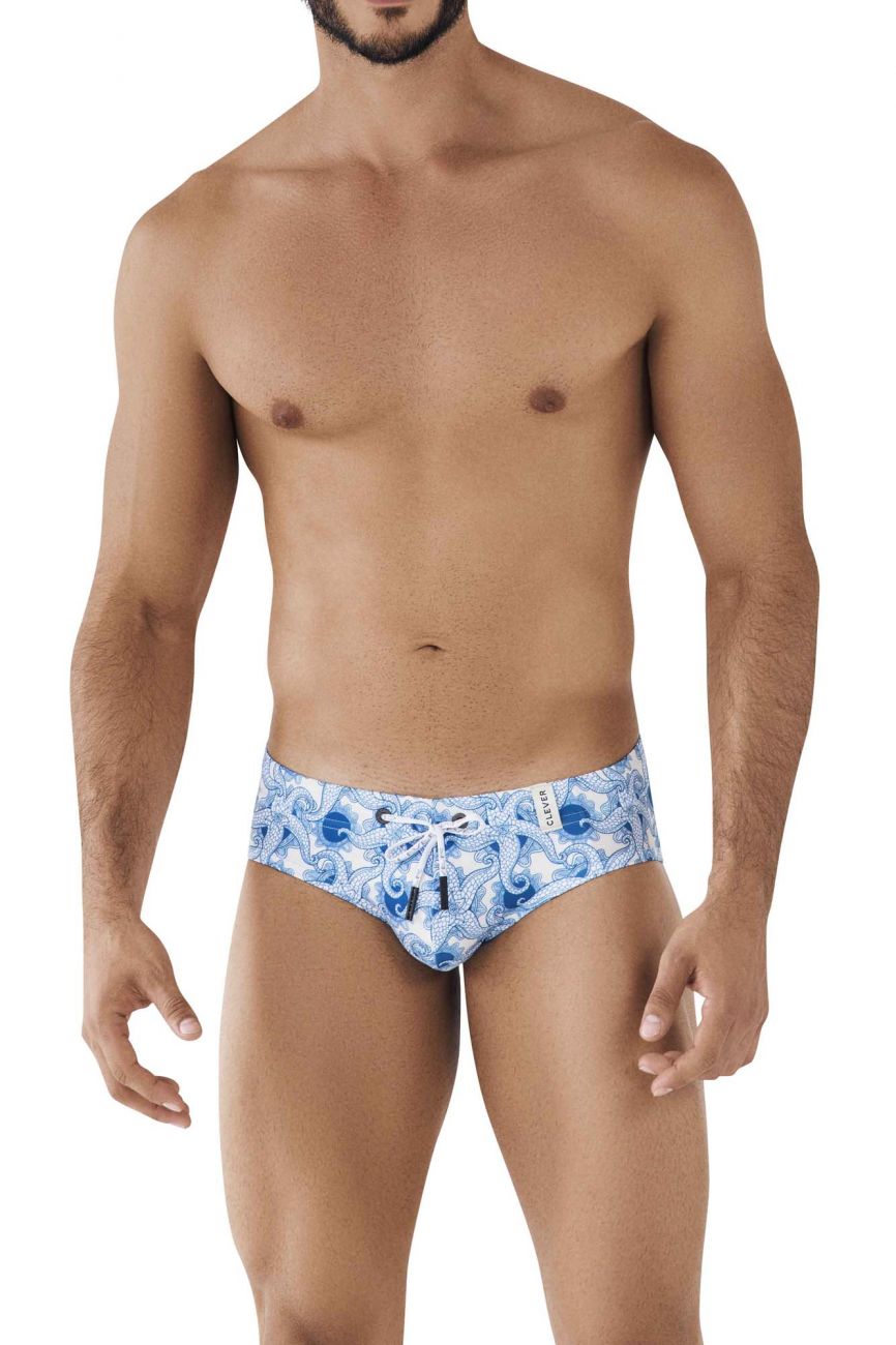 Clever 0810 Kogi Swim Briefs Blue Multi Coloured