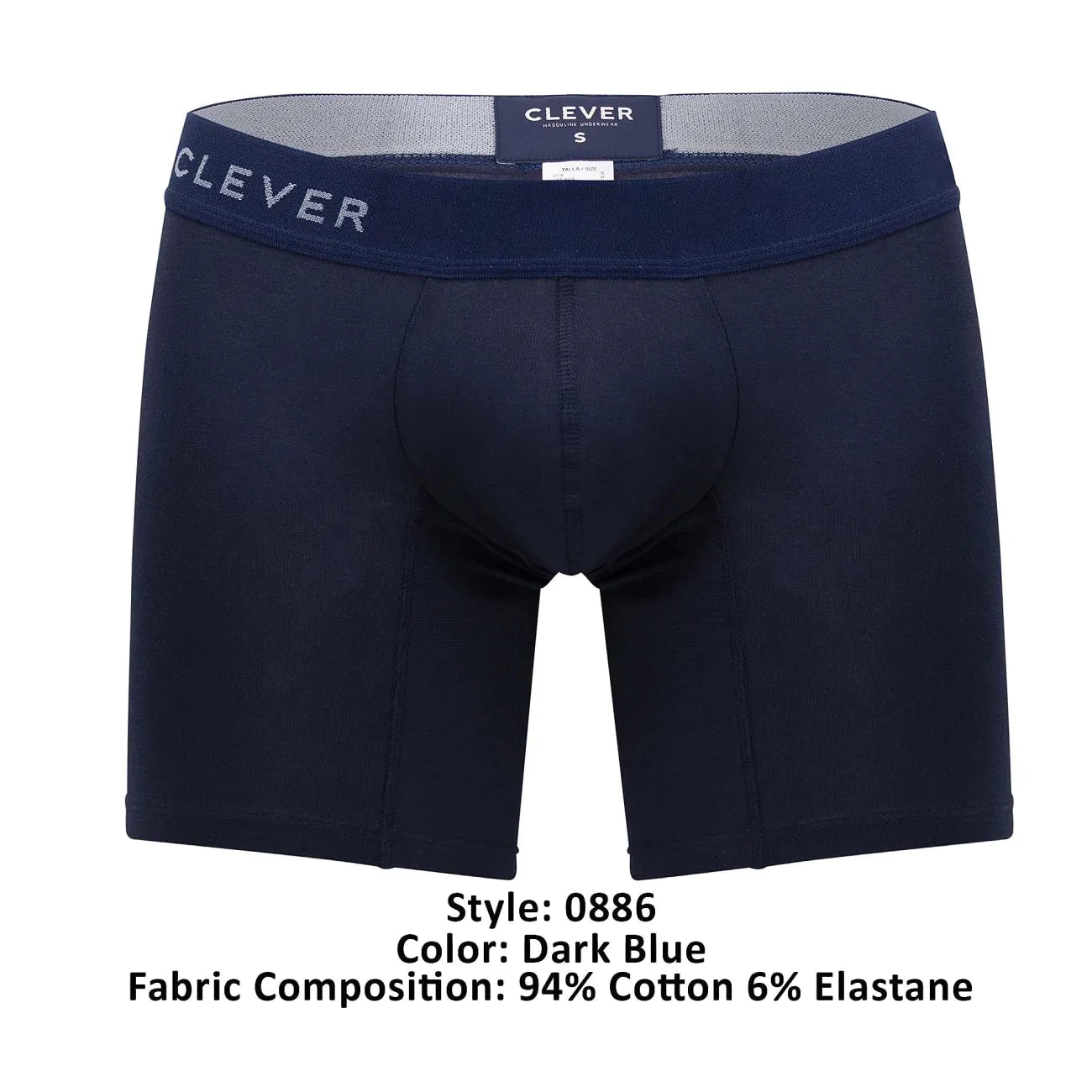 Clever 0886 Caribbean Boxer Briefs Dark Blue