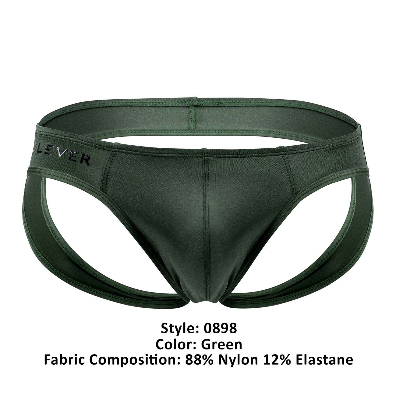 Clever 0898 Emerald Jockstrap Green
