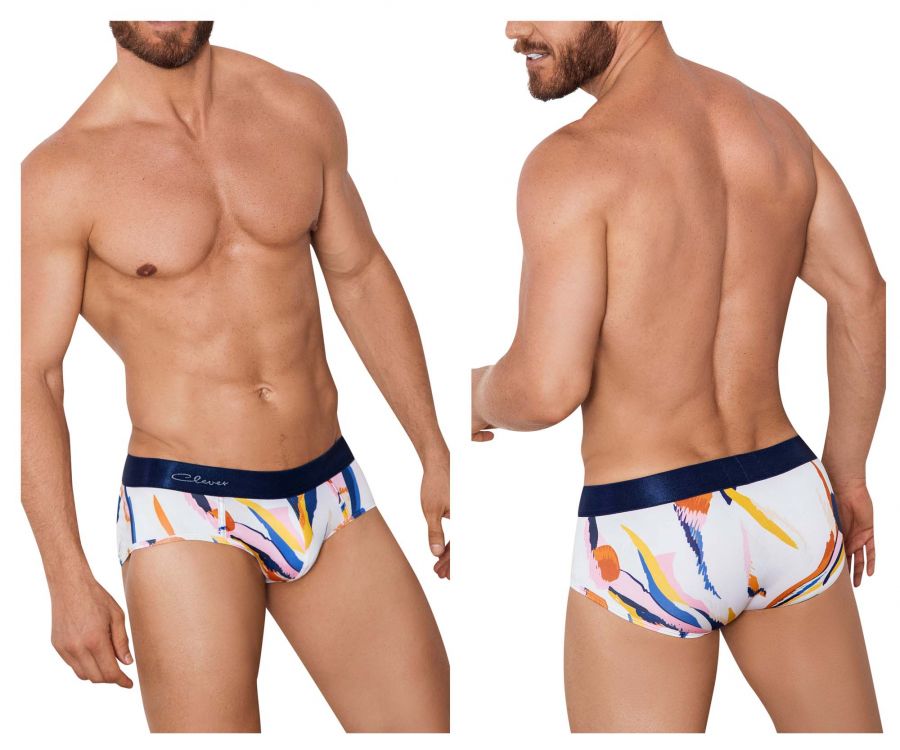 Clever 0908 Obsidian Briefs Beige Multi Coloured