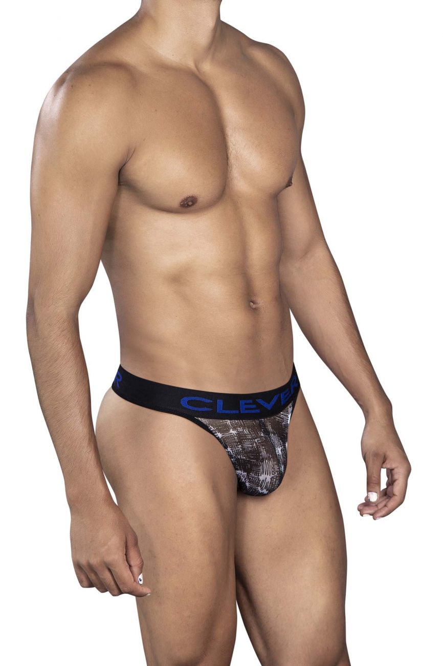 Clever 0920 Code Thongs Black