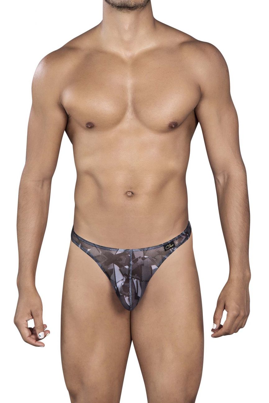 Clever 0937 Tempting Thongs Black Print