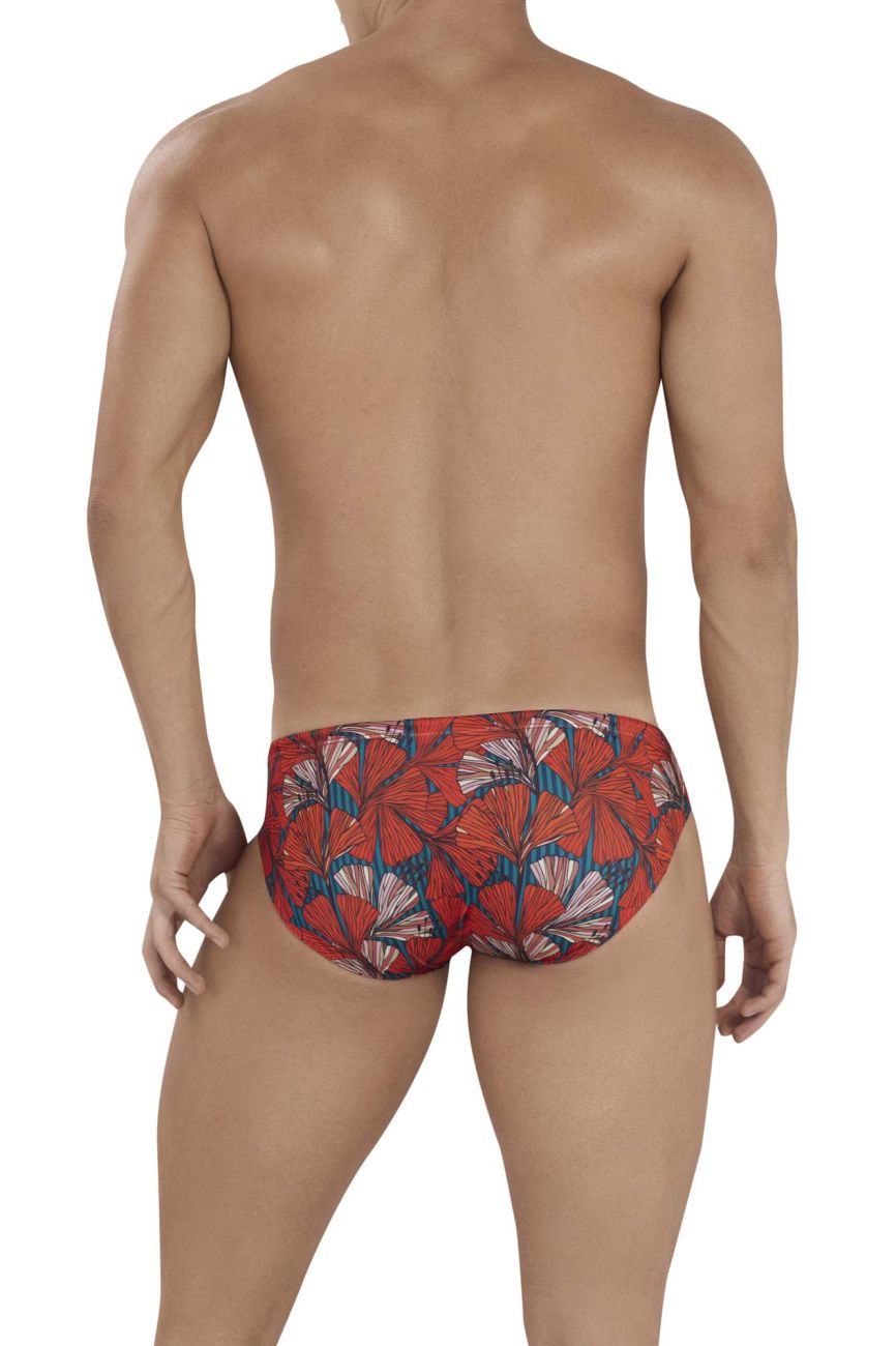 Clever 1153 Oracle Swim Briefs Red Print