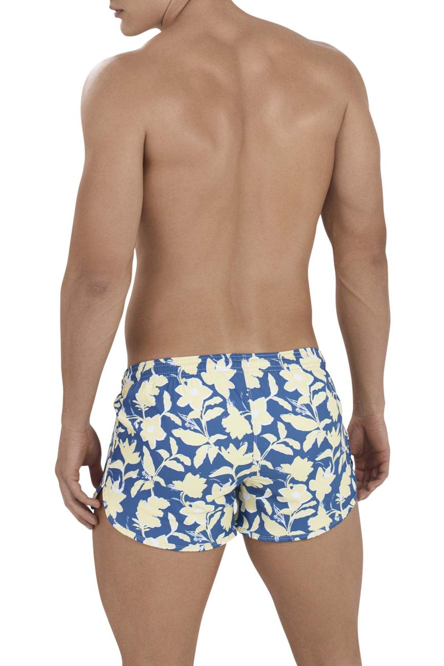Clever 1160 Fortune Swim Trunks Yellow Print