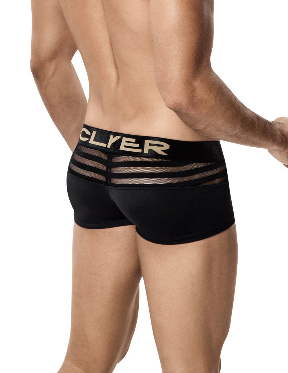 Clever 2210 Ammolite Latin Boxer Brief Black
