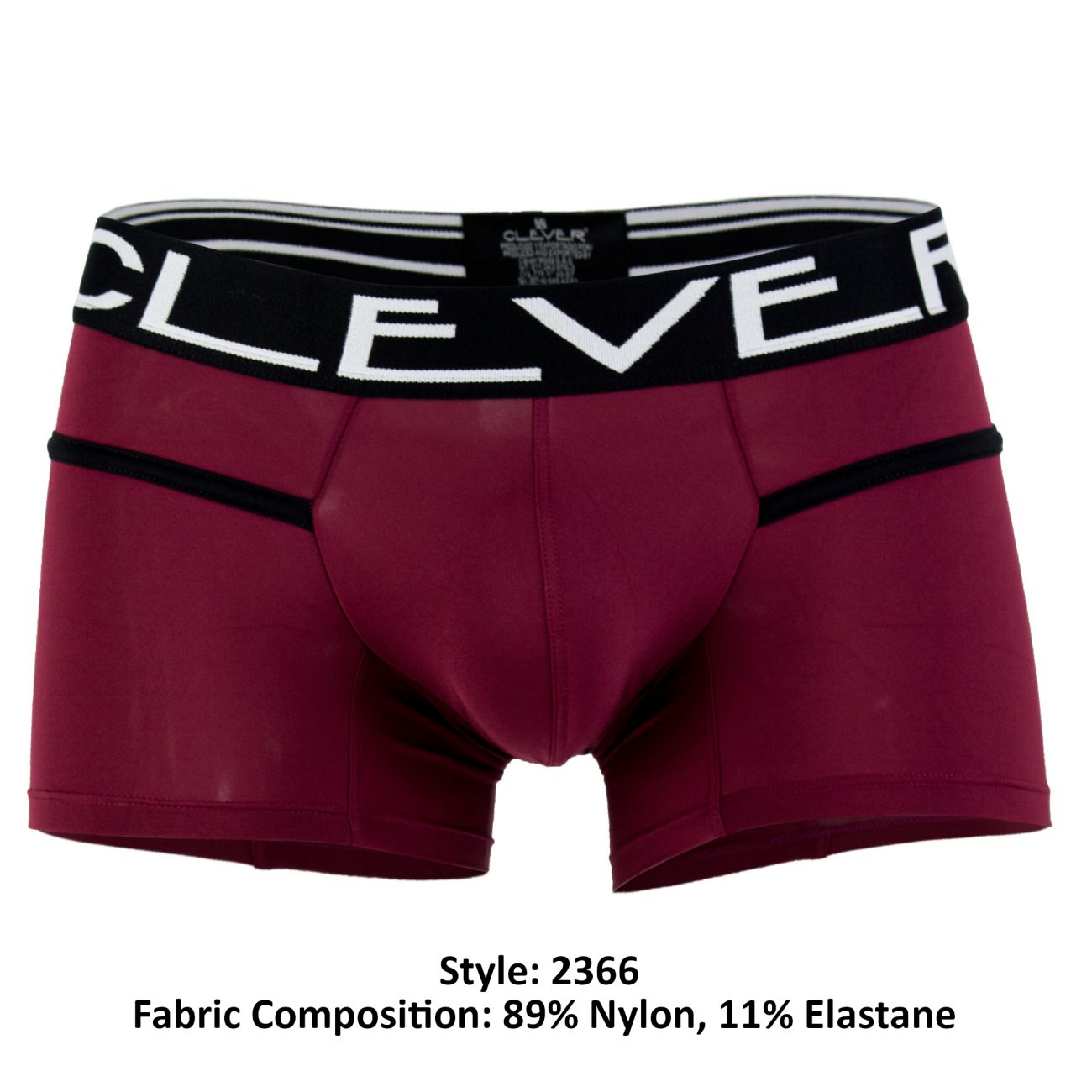 Clever 2366 Czech Piping Boxer Briefs Grape