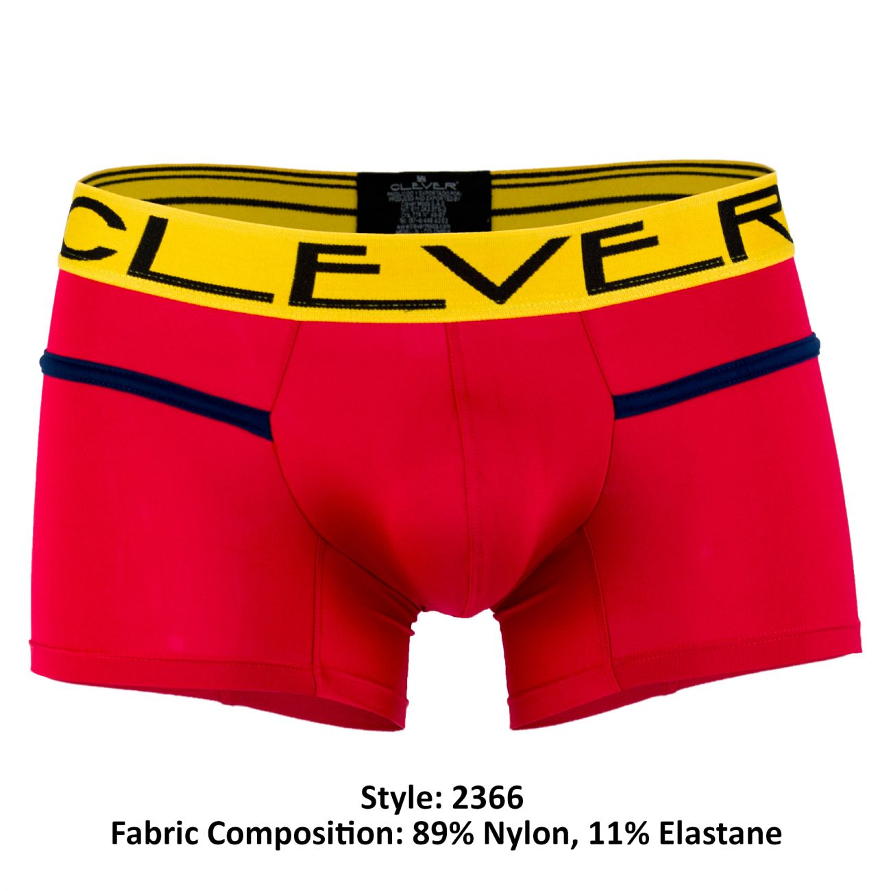 Clever 2366 Czech Piping Boxer Briefs Red