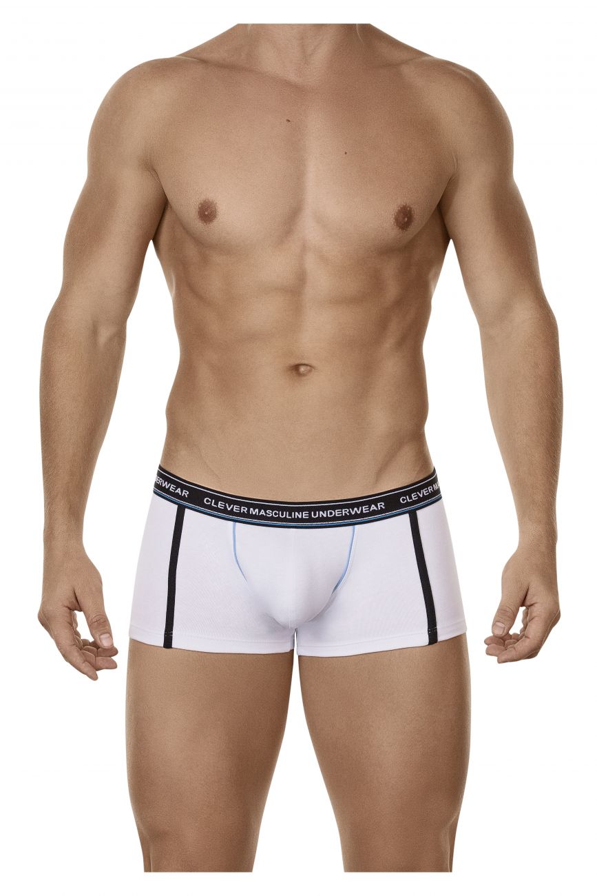 Clever 2402 Senses Latin Boxer Briefs White