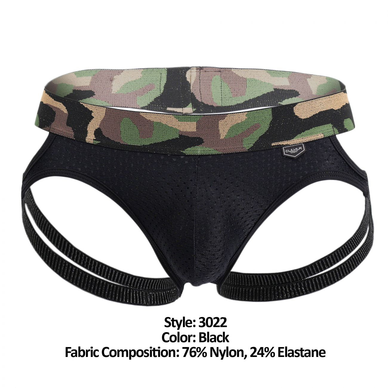 Clever 3022 Hostiliano Jockstrap Black