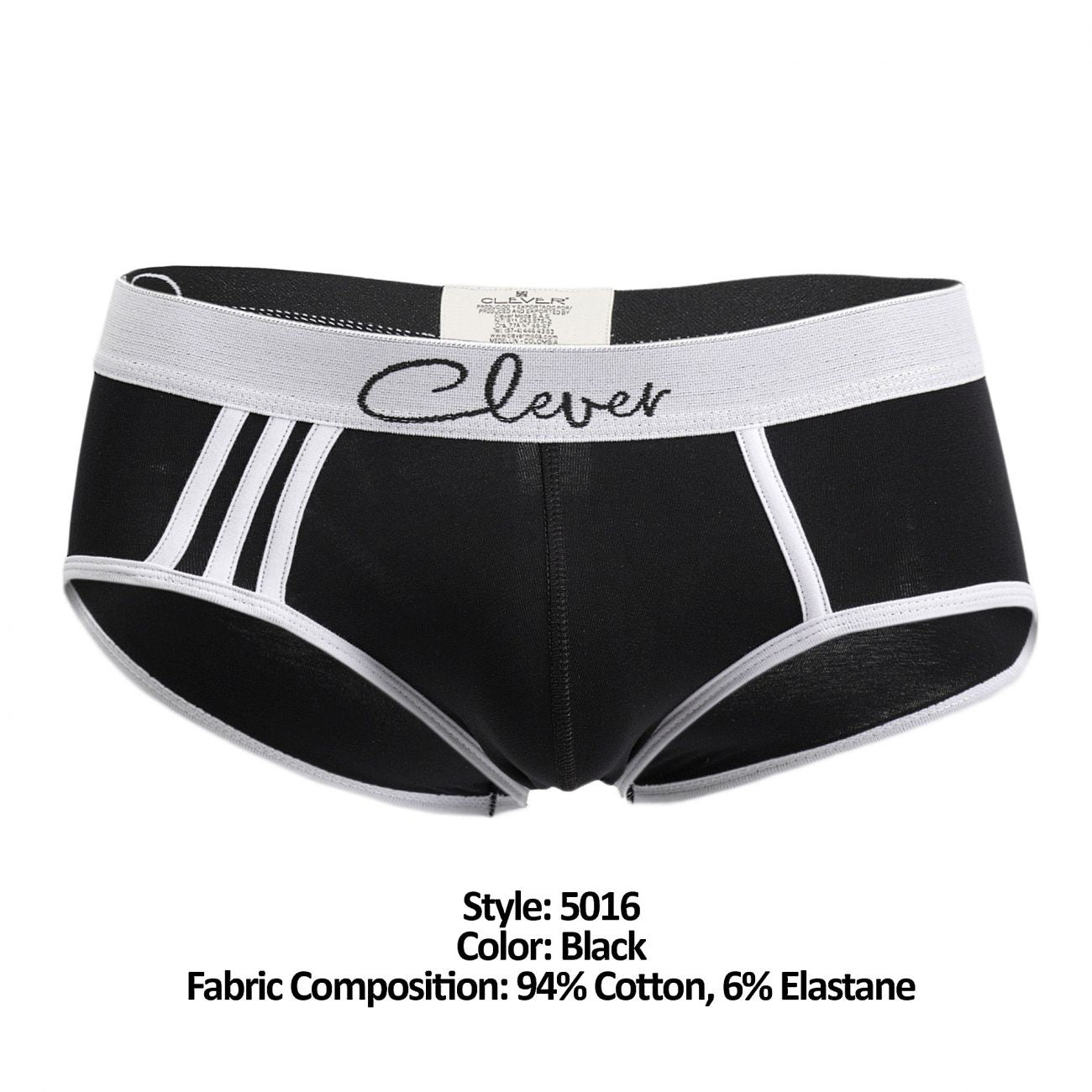 Clever 5016 Pertinax Piping Briefs Black