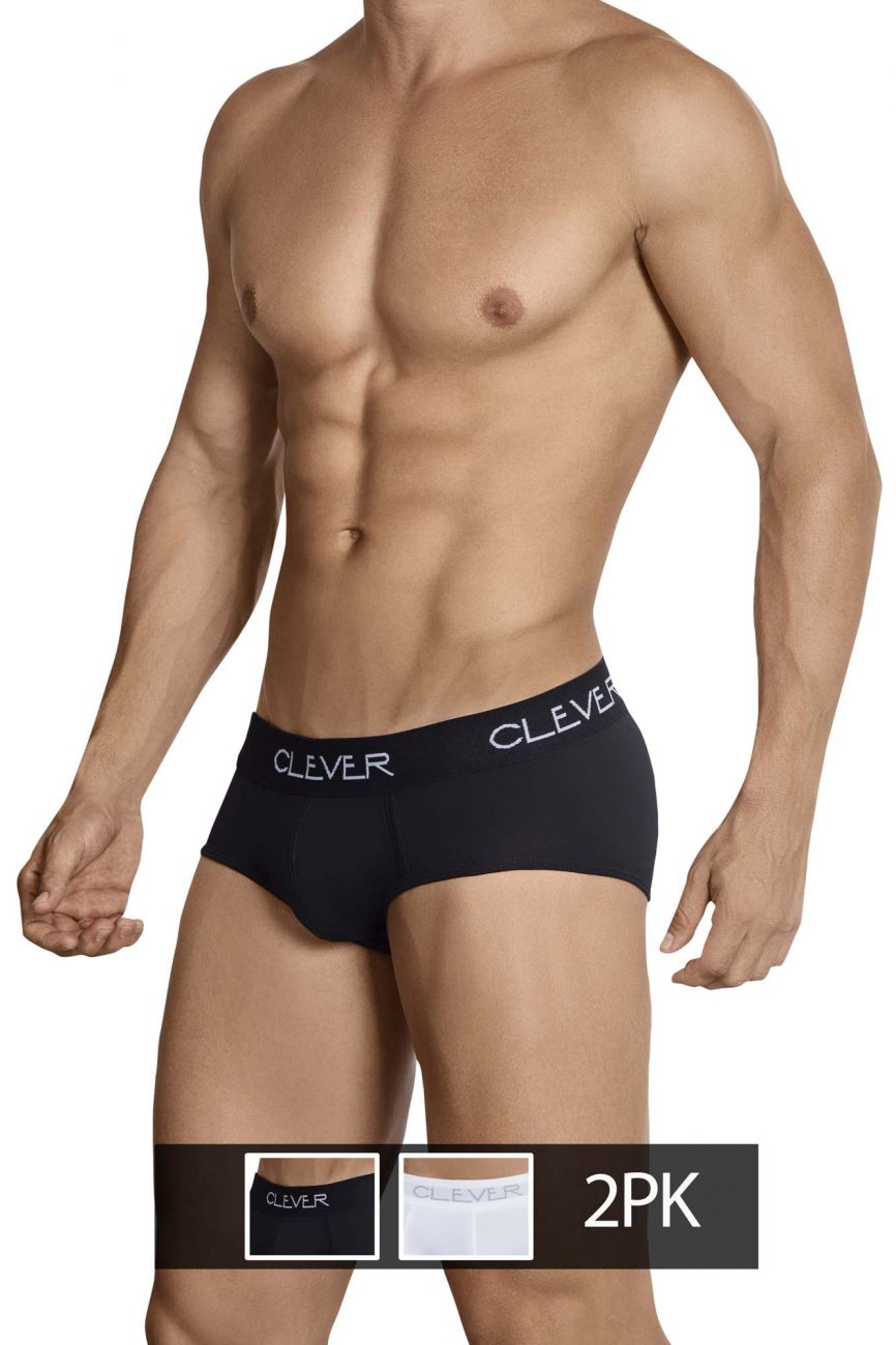 Clever 519939 2PK Basic Briefs Black-White