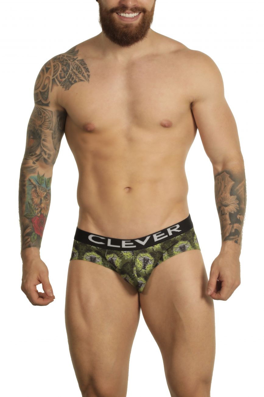 Clever 5199 Limited Edition Underwear Briefs Green Print